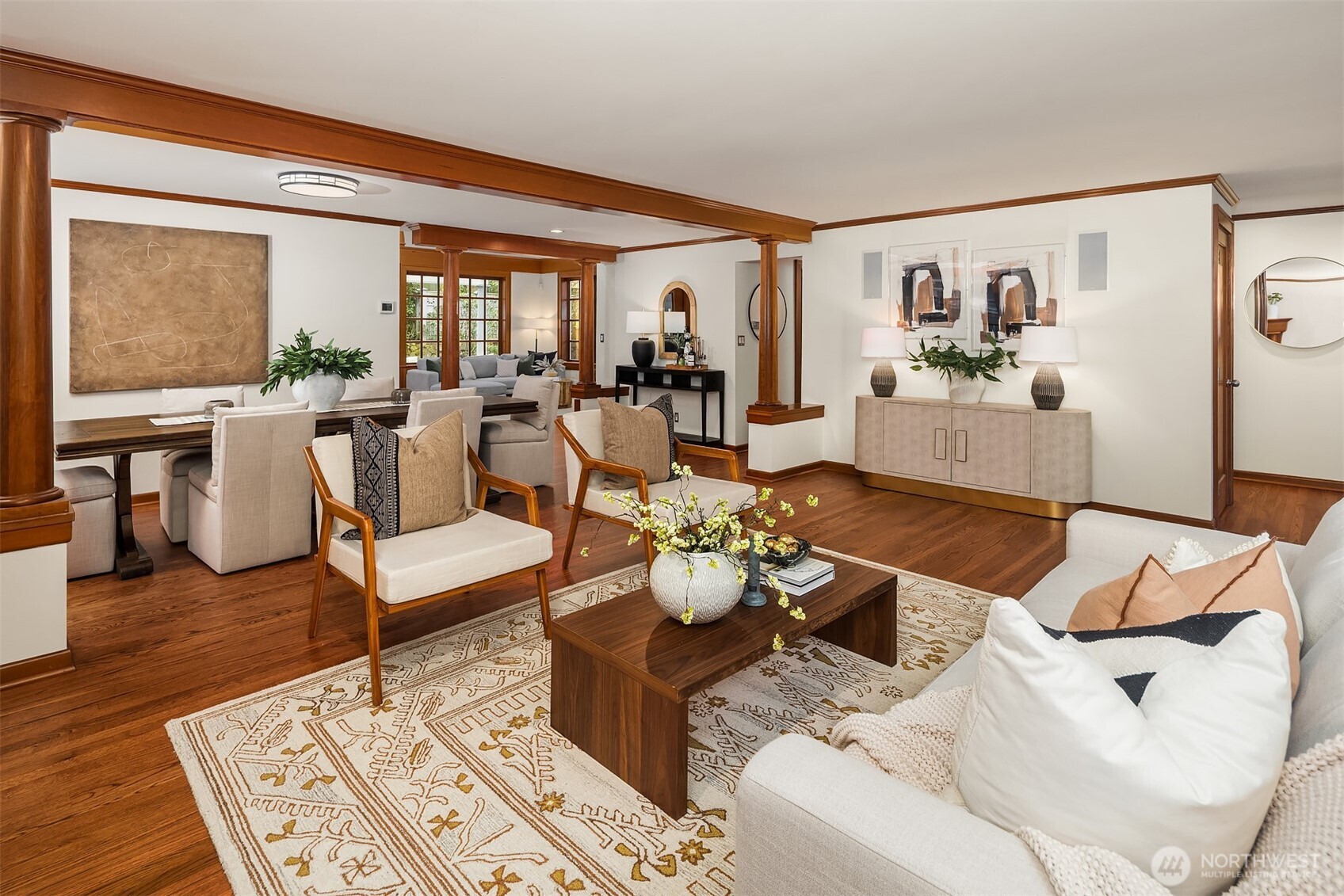 7016 28th Avenue Northeast Seattle, WA 98115 - Photo 4 of 32 a living room with furniture and a large window