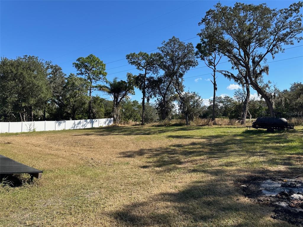 6848 Copperfield Drive New Port Richey, FL 34655 - Photo 14 of 20 a view of yard with swimming pool and trees