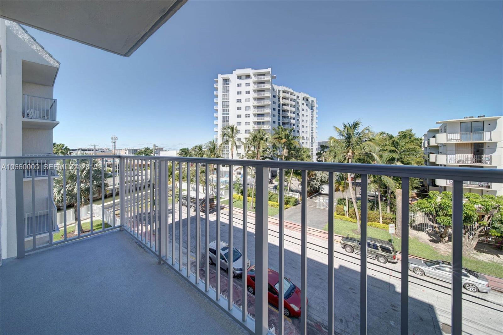 a view of balcony with city view