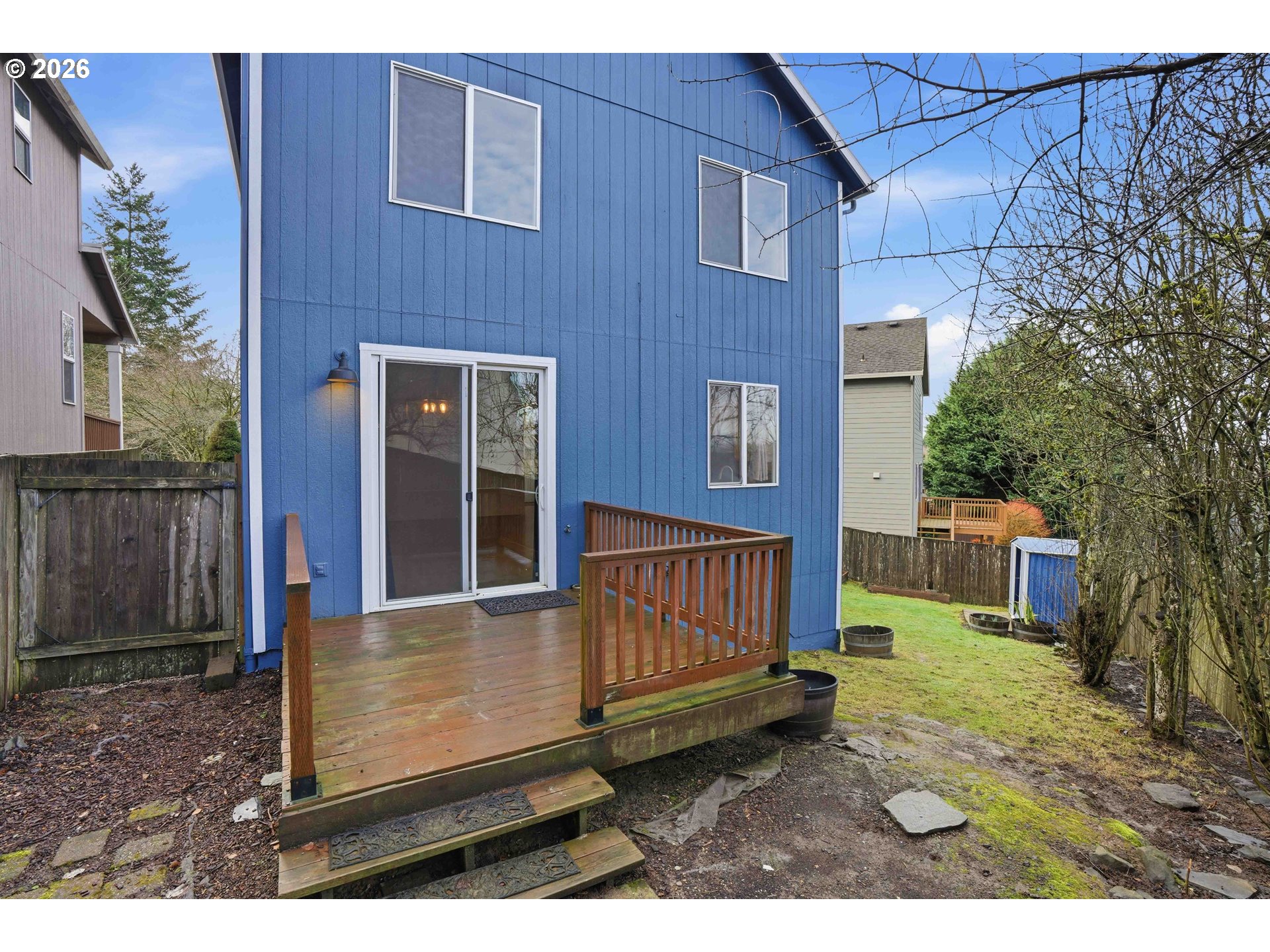 3323 Northwest 31st Circle Camas, WA 98607 - Photo 22 of 25 a view of a house with backyard and wooden fence
