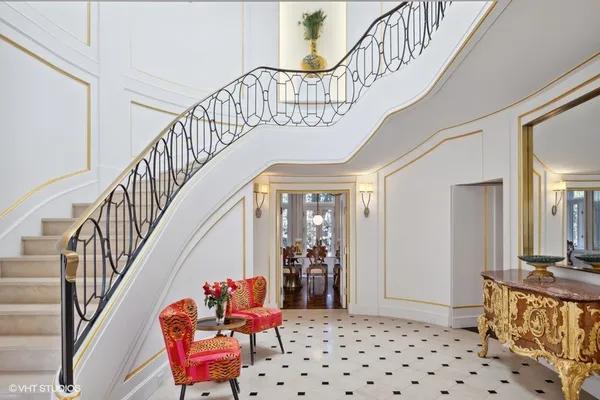 a view of staircase with a rug and a stairs