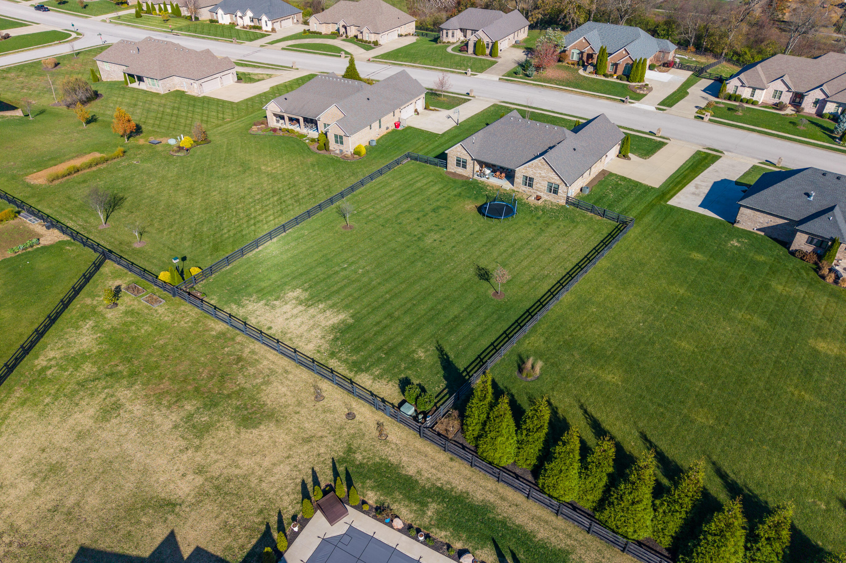 606 Old Coach Road Nicholasville, KY 40356 - Photo 48 of 51 Rear Aerial View of Home
