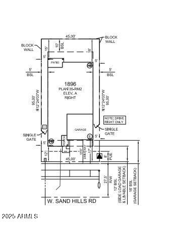 14403 West Sand Hills Road Surprise, AZ 85387 - Photo 2 of 3 Plot Plan
