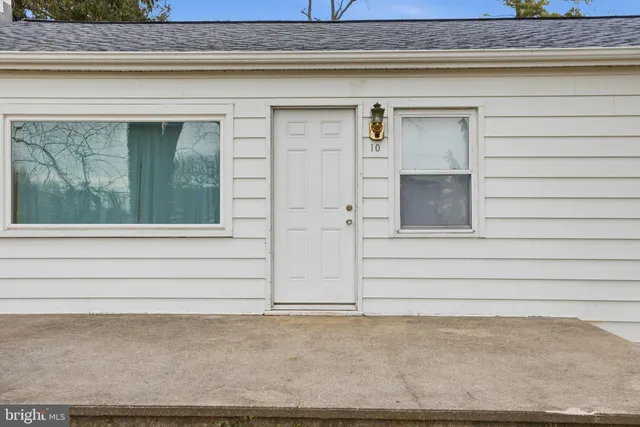 a view of front door