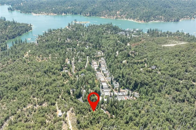 a view of a yard covered in snow