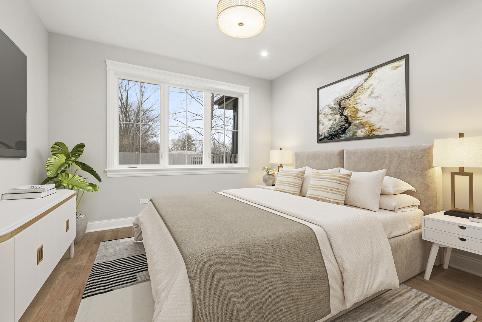 11323 1st Street Mokena, IL 60448 - Photo 12 of 26 a bedroom with a bed and a large window