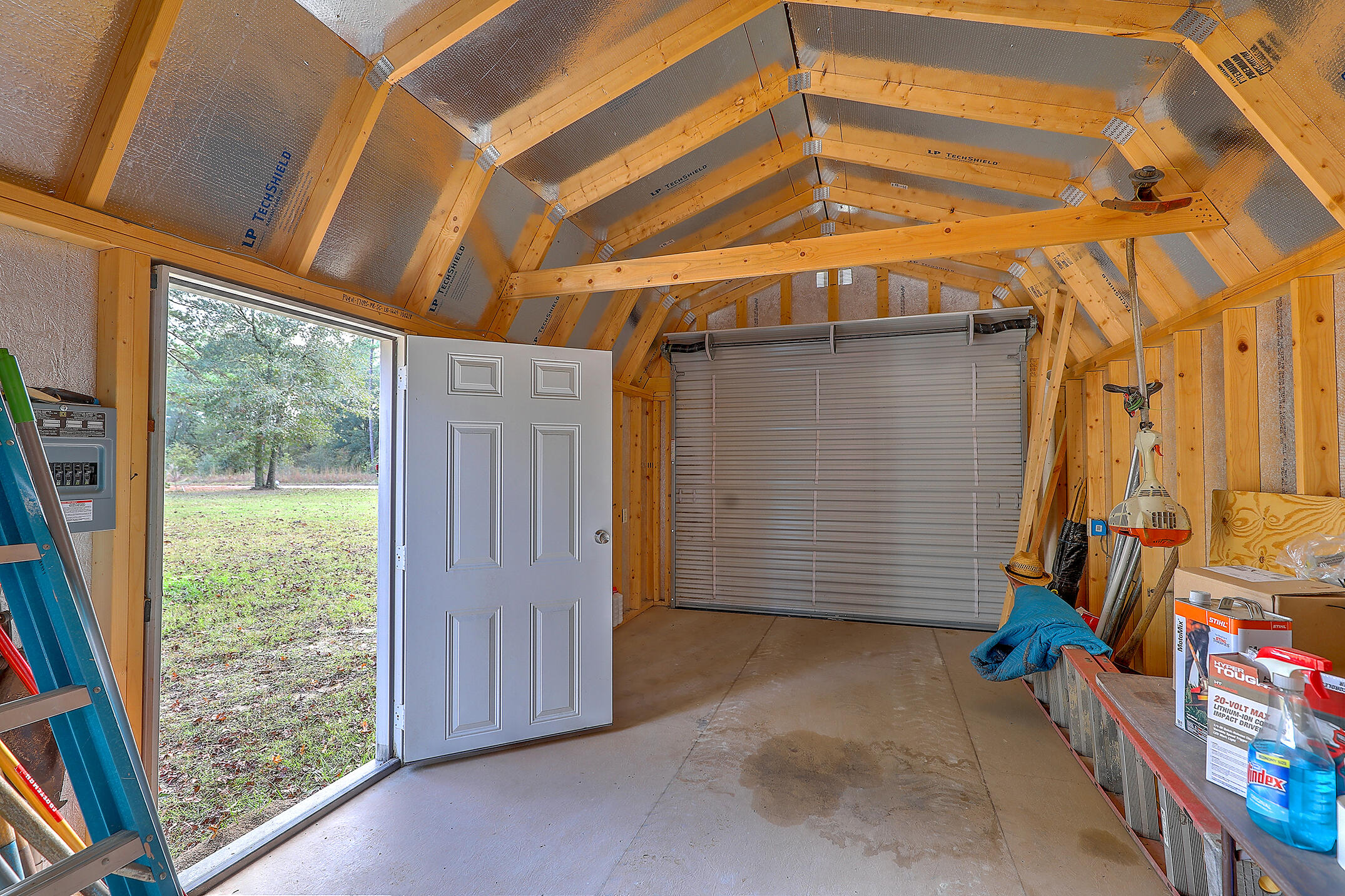 140 Shad Row Drive Ridgeville, SC 29472 - Photo 9 of 34 Shed interior