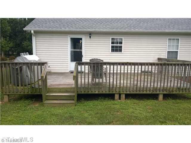 130 Baxter Road Winston-Salem, NC 27107 - Photo 8 of 16 Exterior Back. Oversized deck gives great room for entertaining.
