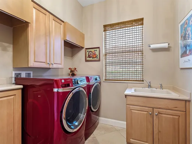 a view of a golf course with a lake