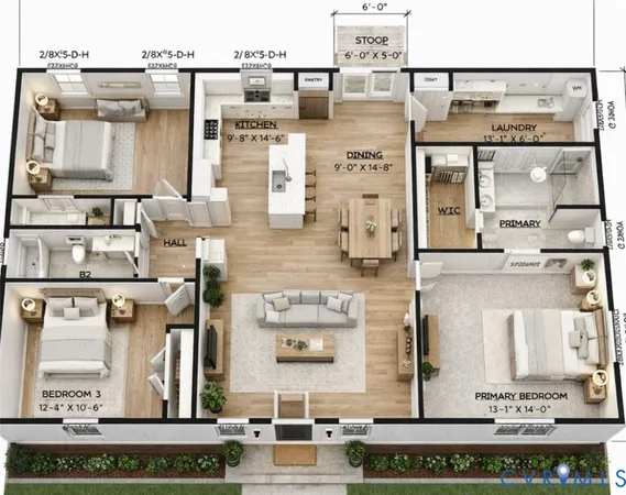 a view of front of house