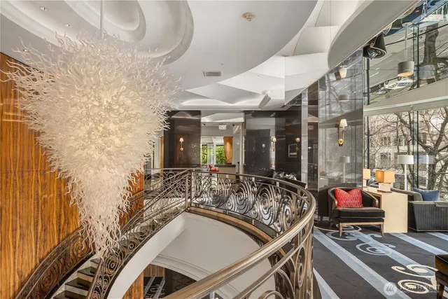 a view of a patio with table and chairs