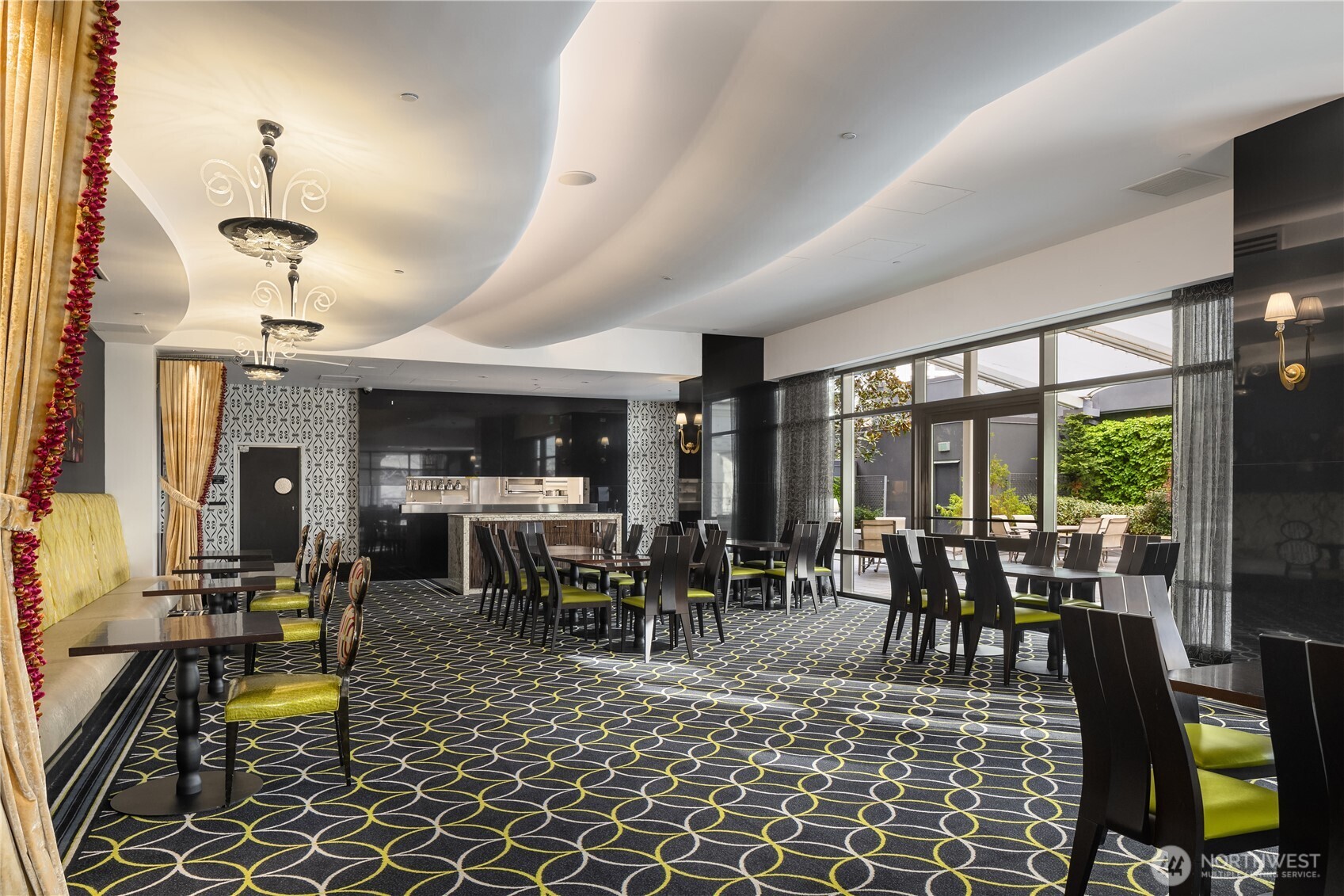 1920 4th Avenue, Unit 2702 Seattle, WA 98101 - Photo 37 of 40 a view of a dining room with furniture window and outside view