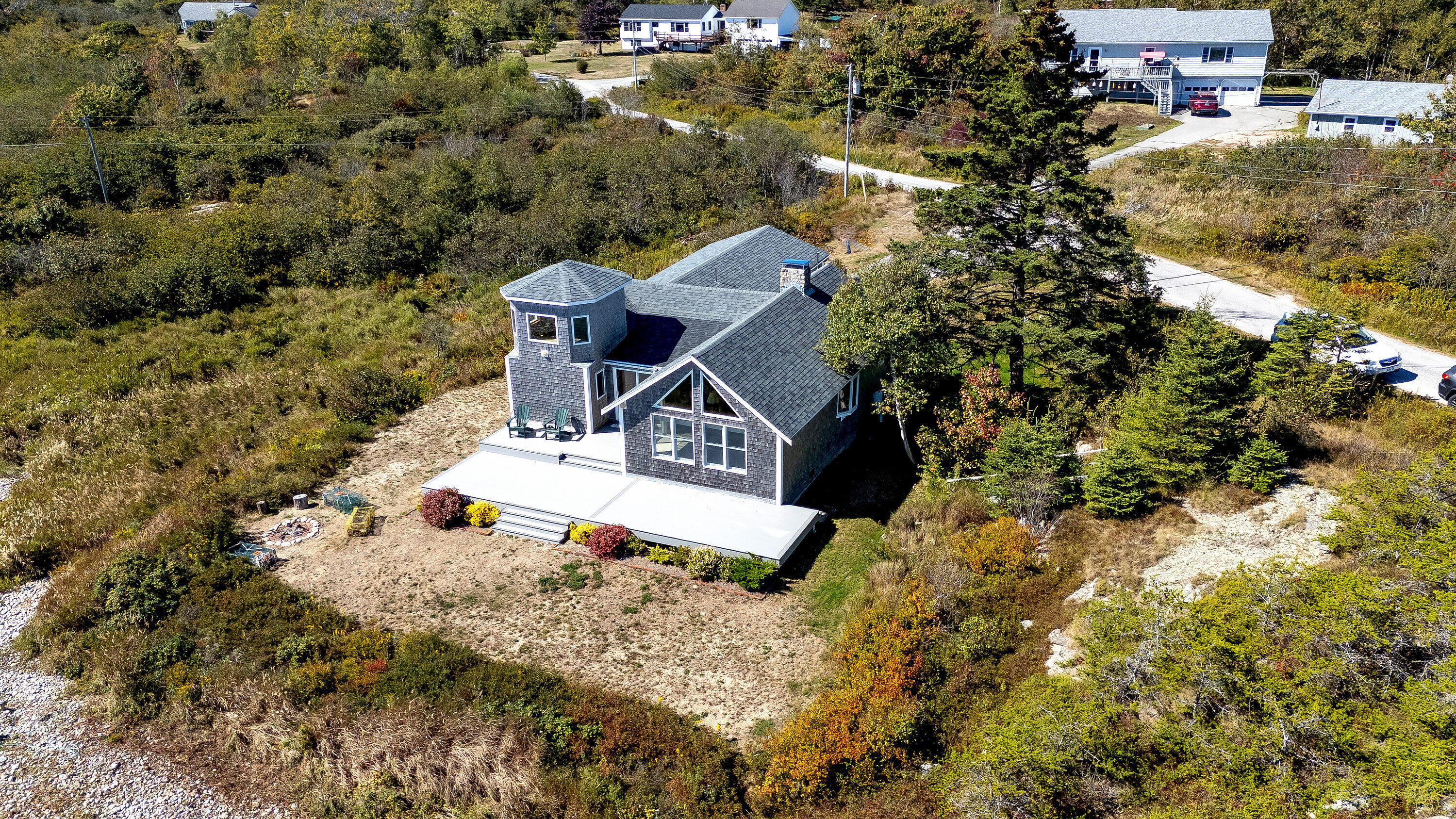 96 Cranberry Point Road Gouldsboro, ME 04624 - Photo 4 of 36 96 Cranberry aerial from ocean 3