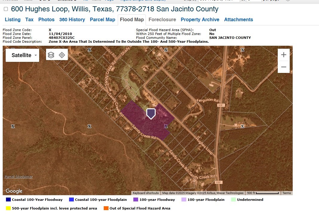 Tbd Sandy Creek Road Willis, TX 77378 - Photo 5 of 8 No Flood Zone on this Land