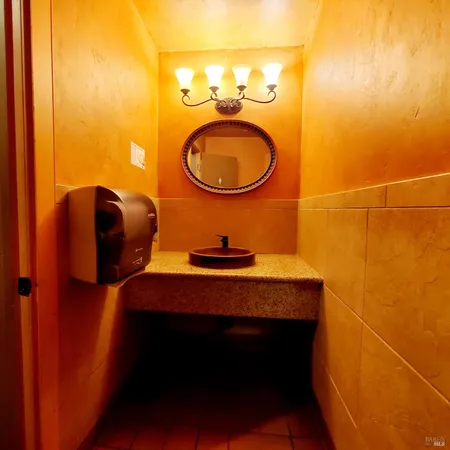 a bathroom with a sink and toilet