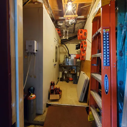 a view of a storage room with a lot of stuff