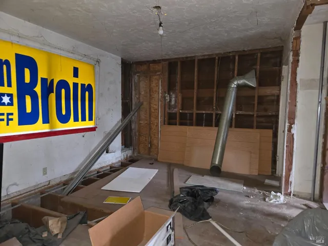 a room with furniture