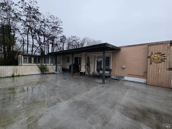 a room with a washer and dryer