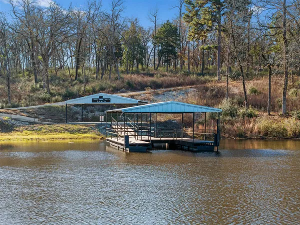 a view of a couch and a table