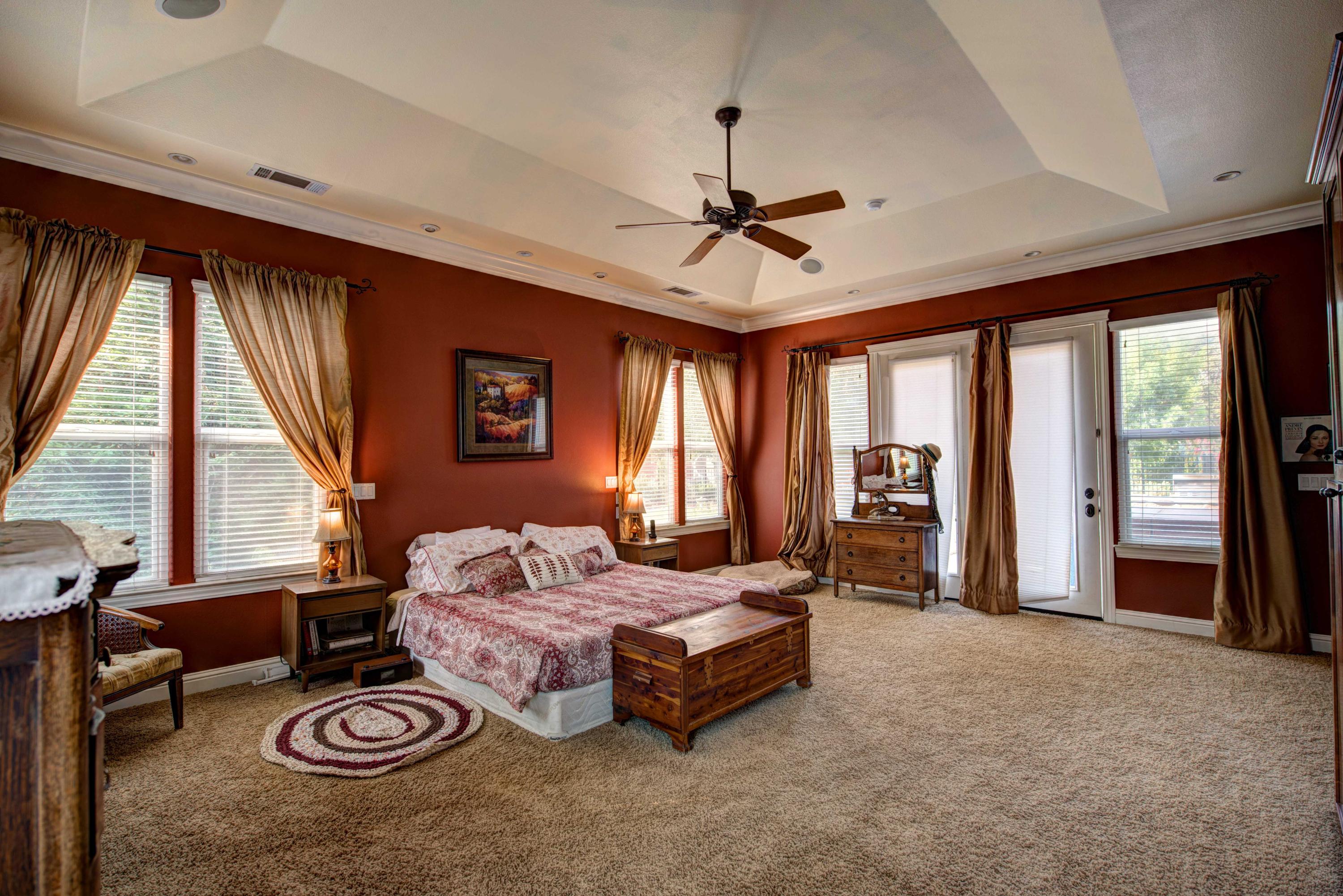 9787 Oak Run Road Oak Run, CA 96069 - Photo 46 of 67 Master bedroom with windows galore