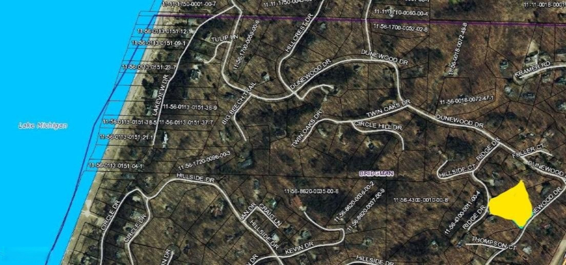 9535 Ridge Road Bridgman, MI 49106 - Photo 18 of 18 Beacon Map Ridge