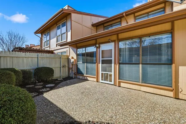 a backyard of a house