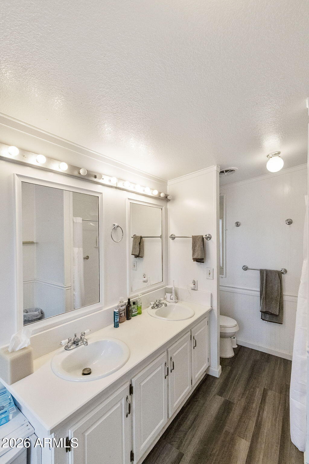 456 South 83rd Way Mesa, AZ 85208 - Photo 13 of 40 a spacious bathroom with a double vanity sink mirror and bathtub