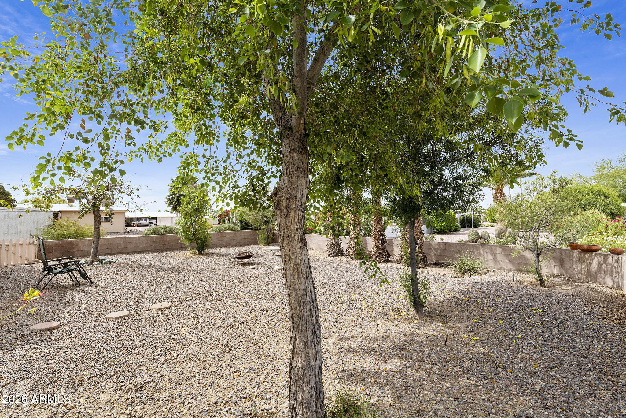 456 South 83rd Way Mesa, AZ 85208 - Photo 22 of 40 a view of a yard with plants and trees