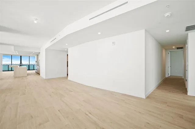 a view of a room with natural light