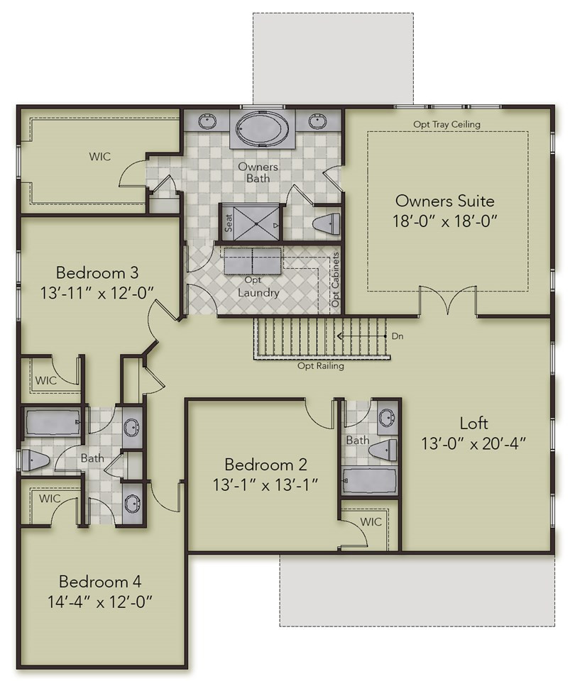 3316 Cotten Road, Unit 83 Raleigh, NC 27603 - Photo 21 of 21 2nd Floor Plan