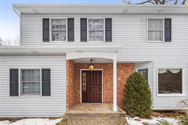 a front view of a house