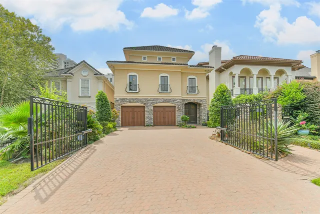 a city view with tall buildings