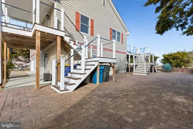 a view of a terrace with chairs