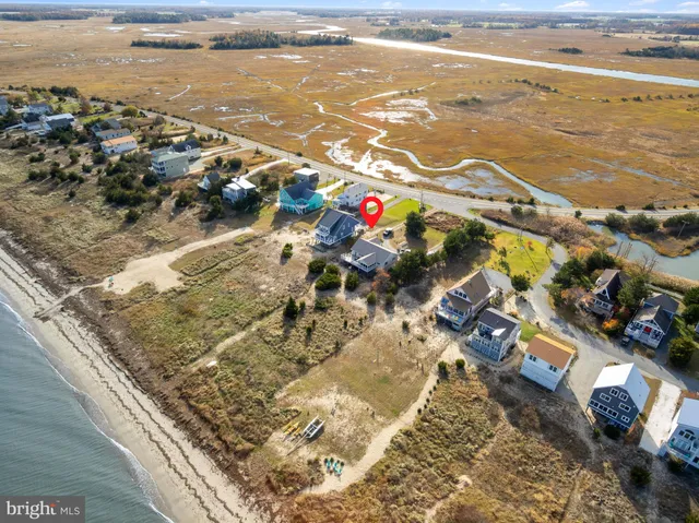 a view of an ocean and beach