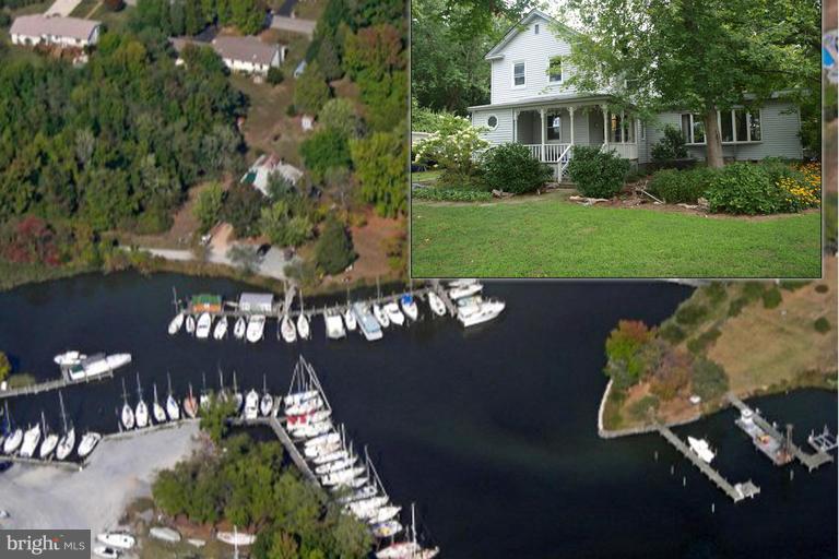 1057 Carrs Wharf Road Edgewater, MD 21037 - Photo 1 of 29 View of Marina and House