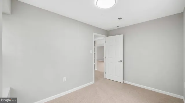 a view of an empty room