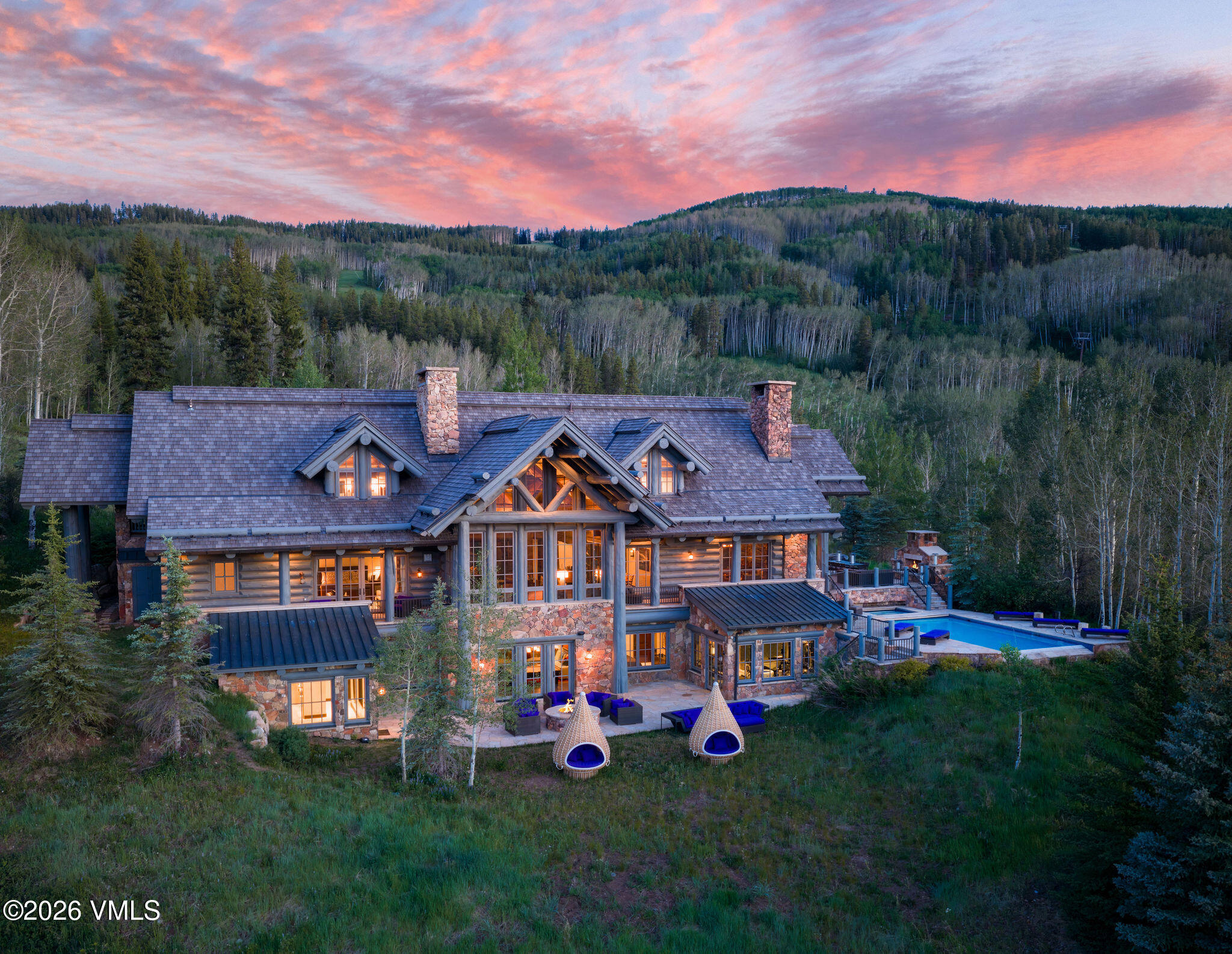 1211 Daybreak Ridge Road Avon, CO 81620 - Photo 3 of 37 2606_1211_daybreak_ridge_aerial_a