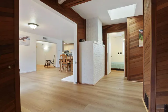 a view of a livingroom with a furniture
