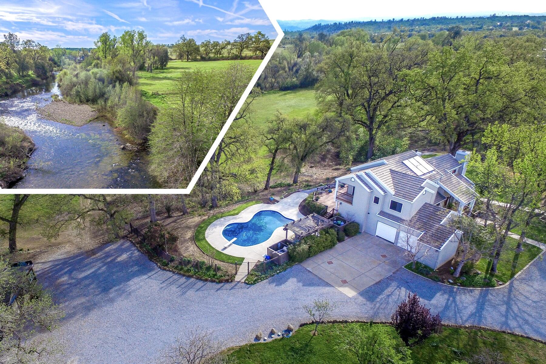 23848 Springwood Way Millville, CA 96062 - Photo 99 of 99 an aerial view of a house with garden space and street view