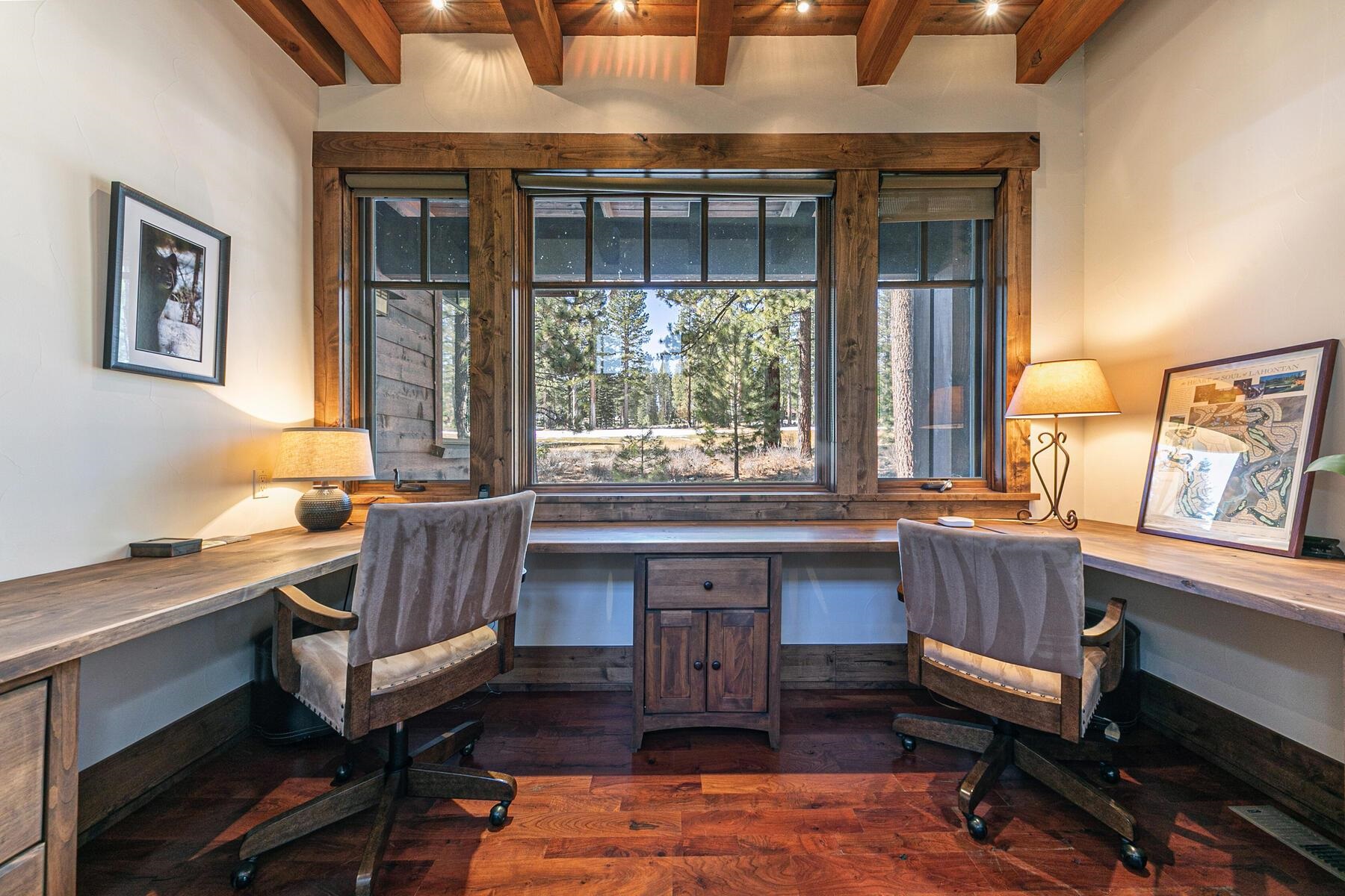 10234 Dick Barter Truckee, CA 96161 - Photo 17 of 28 a view of a workspace with furniture and a window