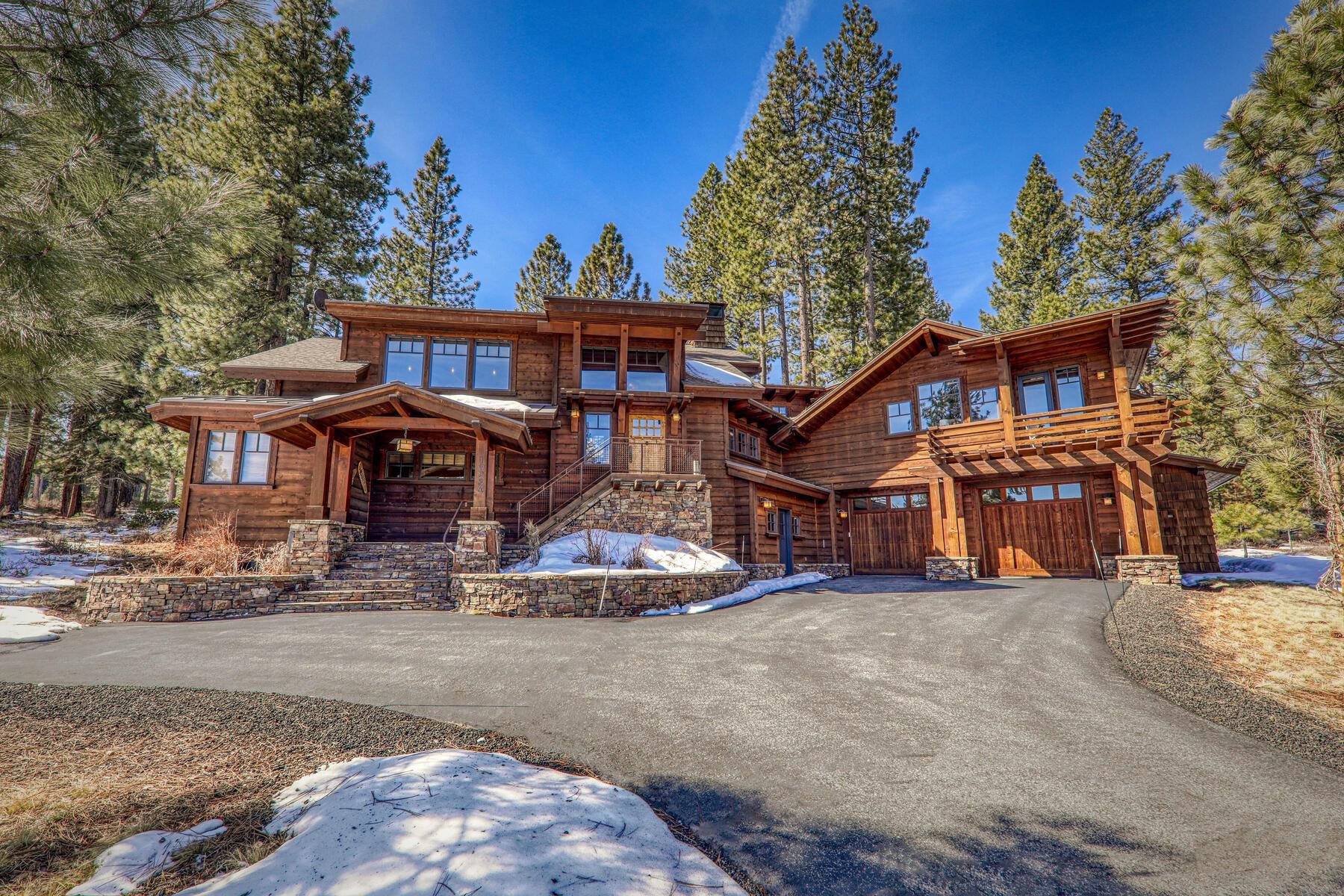 10234 Dick Barter Truckee, CA 96161 - Photo 2 of 28 a view of a big house with wooden fence and large trees