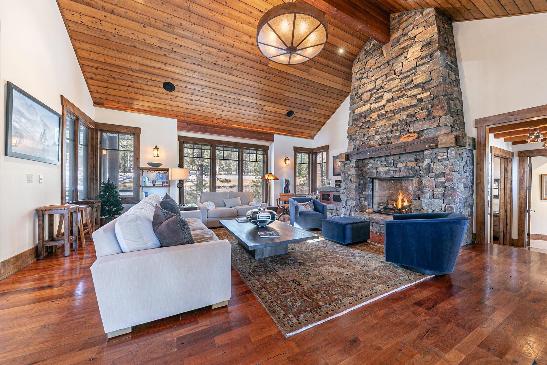 10234 Dick Barter Truckee, CA 96161 - Photo 5 of 28 a living room with furniture and a fireplace