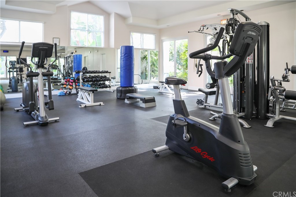 2243 Martin, Unit 314 Irvine, CA 92612 - Photo 68 of 75 a room with gym equipment and a large window
