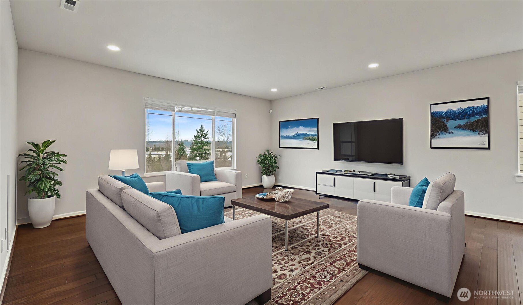 20024 90th Place South Kent, WA 98031 - Photo 11 of 28 a living room with furniture and a flat screen tv