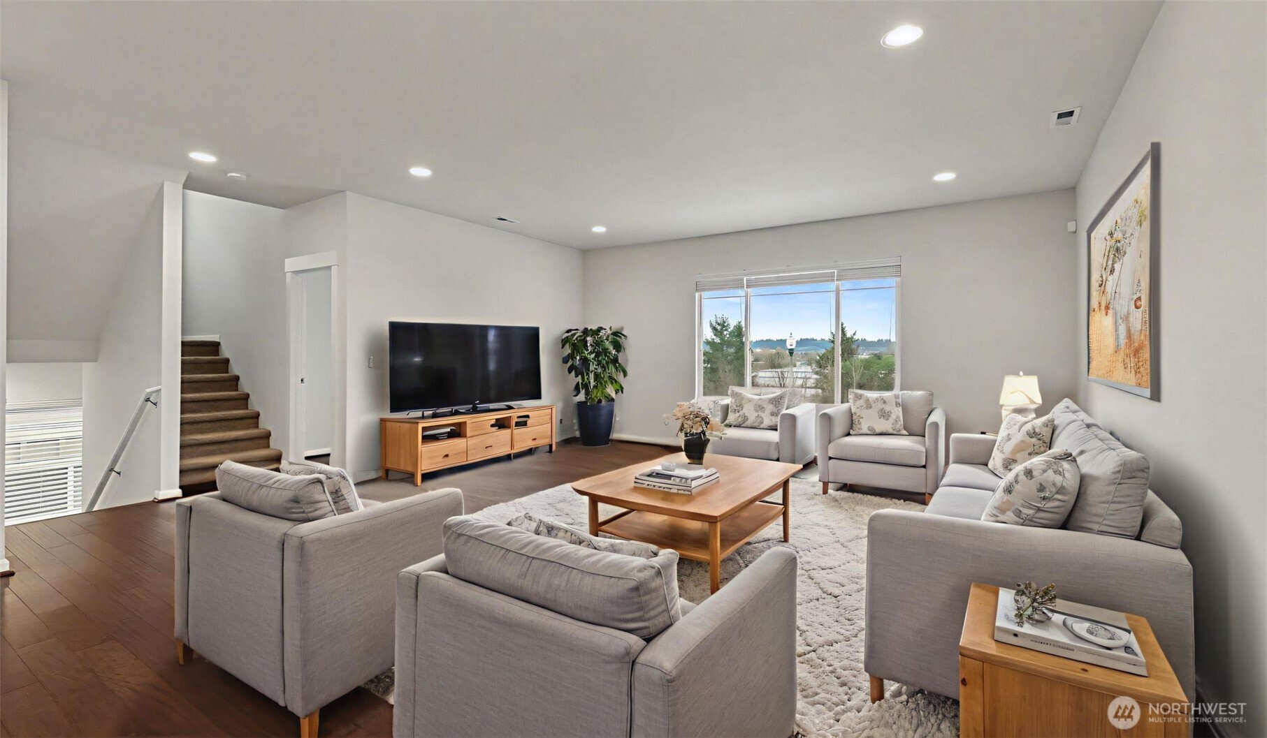 20024 90th Place South Kent, WA 98031 - Photo 6 of 28 a living room with furniture and a flat screen tv
