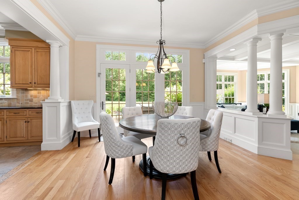 66 Goodnow Road Sudbury, MA 01776 - Photo 14 of 42 a view of a dining room with furniture window and wooden floor