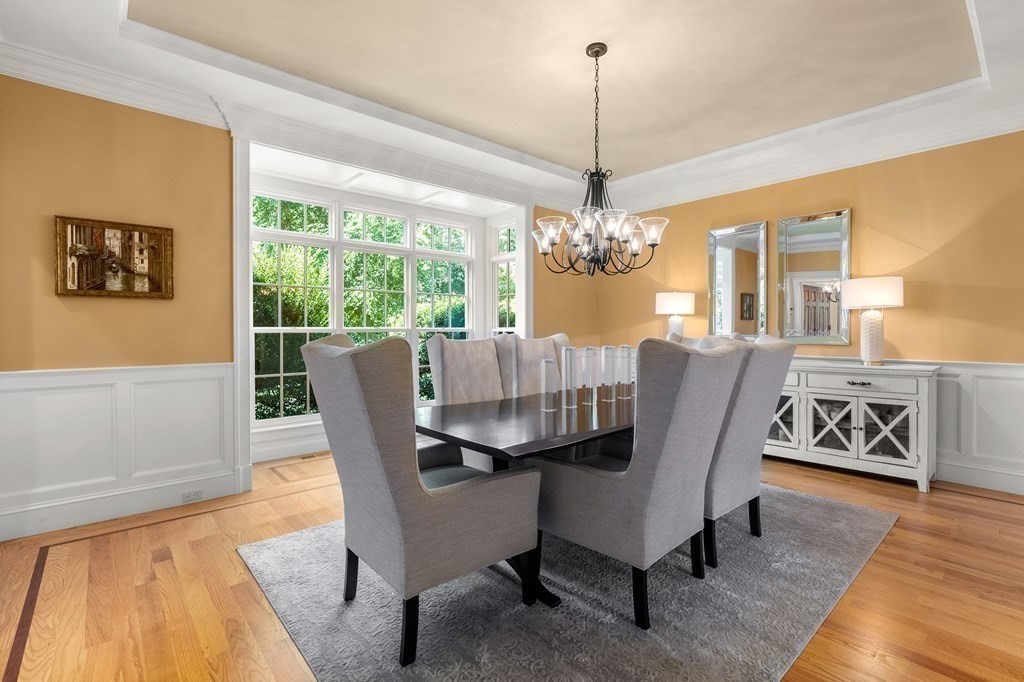 66 Goodnow Road Sudbury, MA 01776 - Photo 15 of 42 a view of a dining room with furniture window and outside view