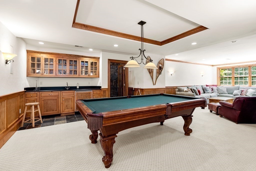 66 Goodnow Road Sudbury, MA 01776 - Photo 26 of 42 a room with wooden furniture and pool table