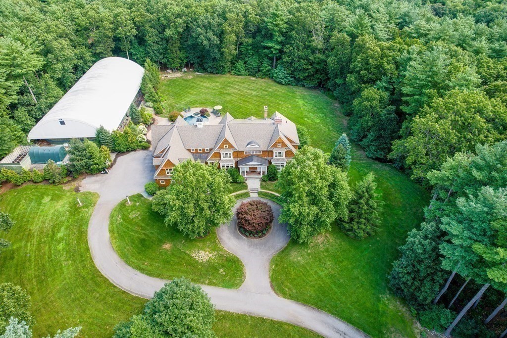 66 Goodnow Road Sudbury, MA 01776 - Photo 36 of 42 a view of a swimming pool with a yard