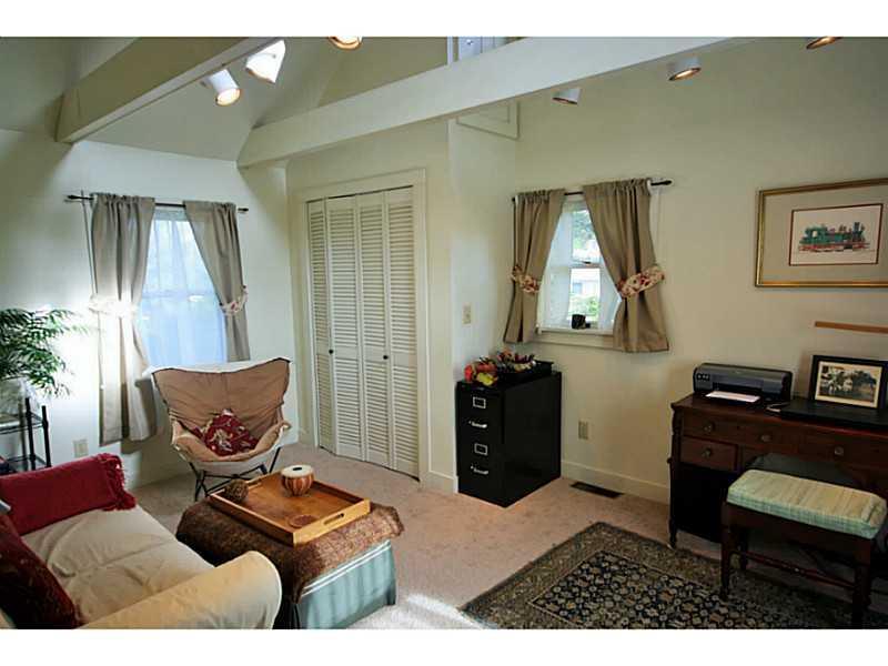 341 Ocean Point Road East Boothbay, ME 04544 - Photo 17 of 33 Den. The den/office, with cathedral...
